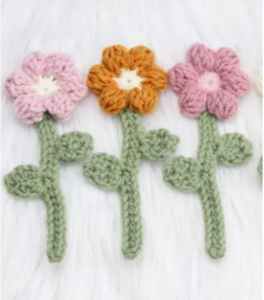 Crochet Flower Bookmark Pattern Crochet Pattern