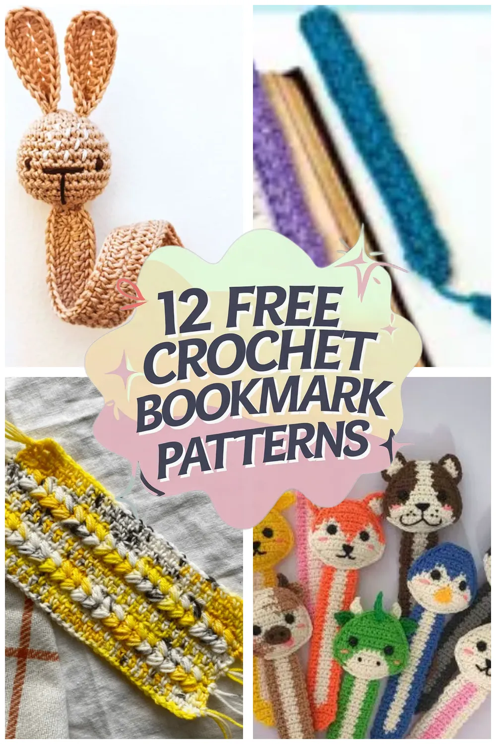 12 Free Crochet Bookmark Patterns: Easy Book Mark Crochet for Beginners!