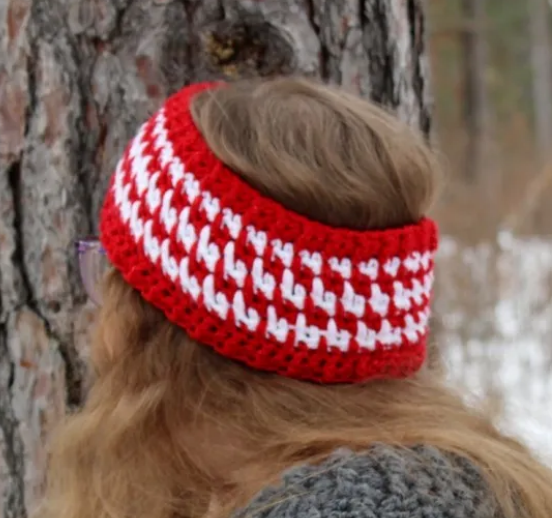 Icicle Drop Stitch Ear Warmer Pattern