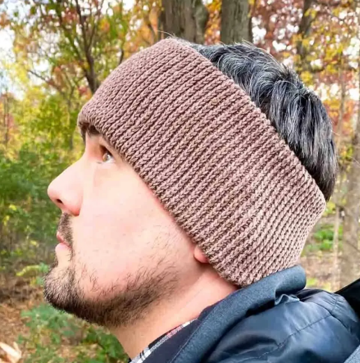 Free Crochet Mens Ear Warmer Pattern