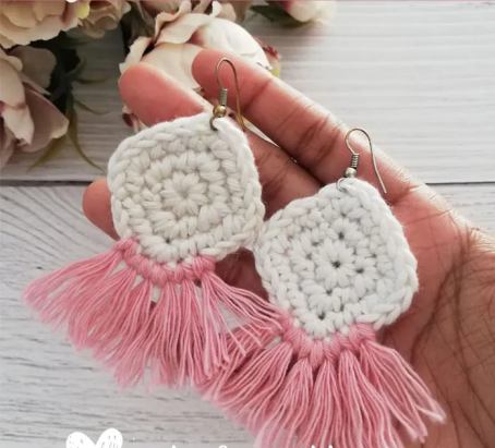 Boho Crochet Earrings Pattern  Free