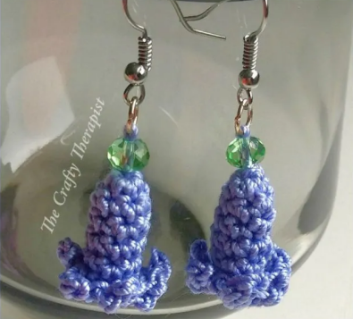 Free Bluebell Earrings Crochet Pattern