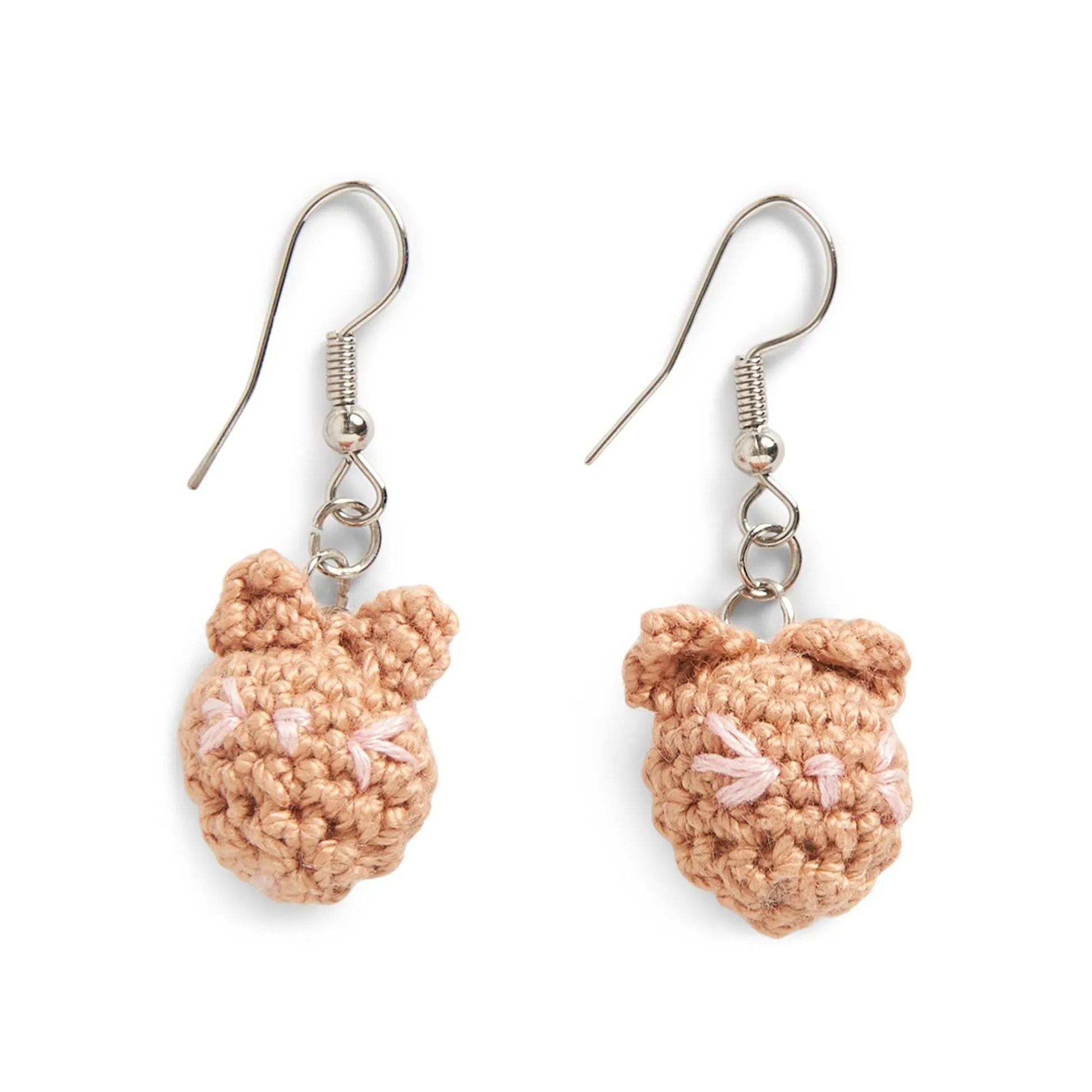 Crochet Tiny Cat Earrings Pattern