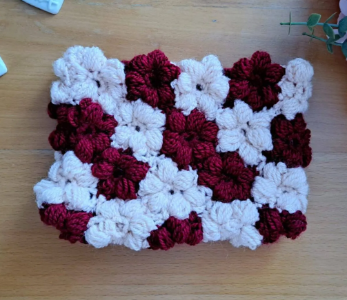 Free Crochet Puff Flower Bag Pattern