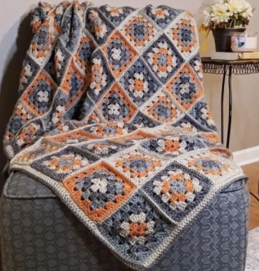 Bobby Granny Square Blanket Pattern