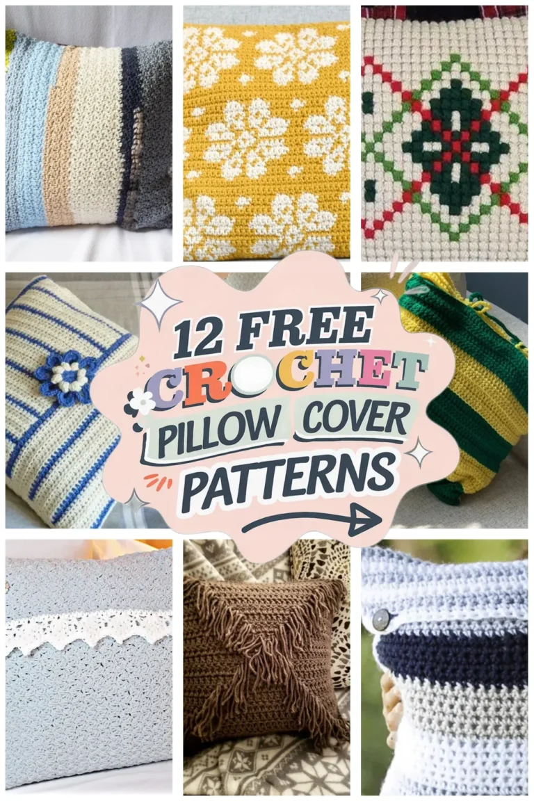 12 Free Crochet Pillow Cover Patterns: Cozy Crochet Cushion Covers You’ll Love!