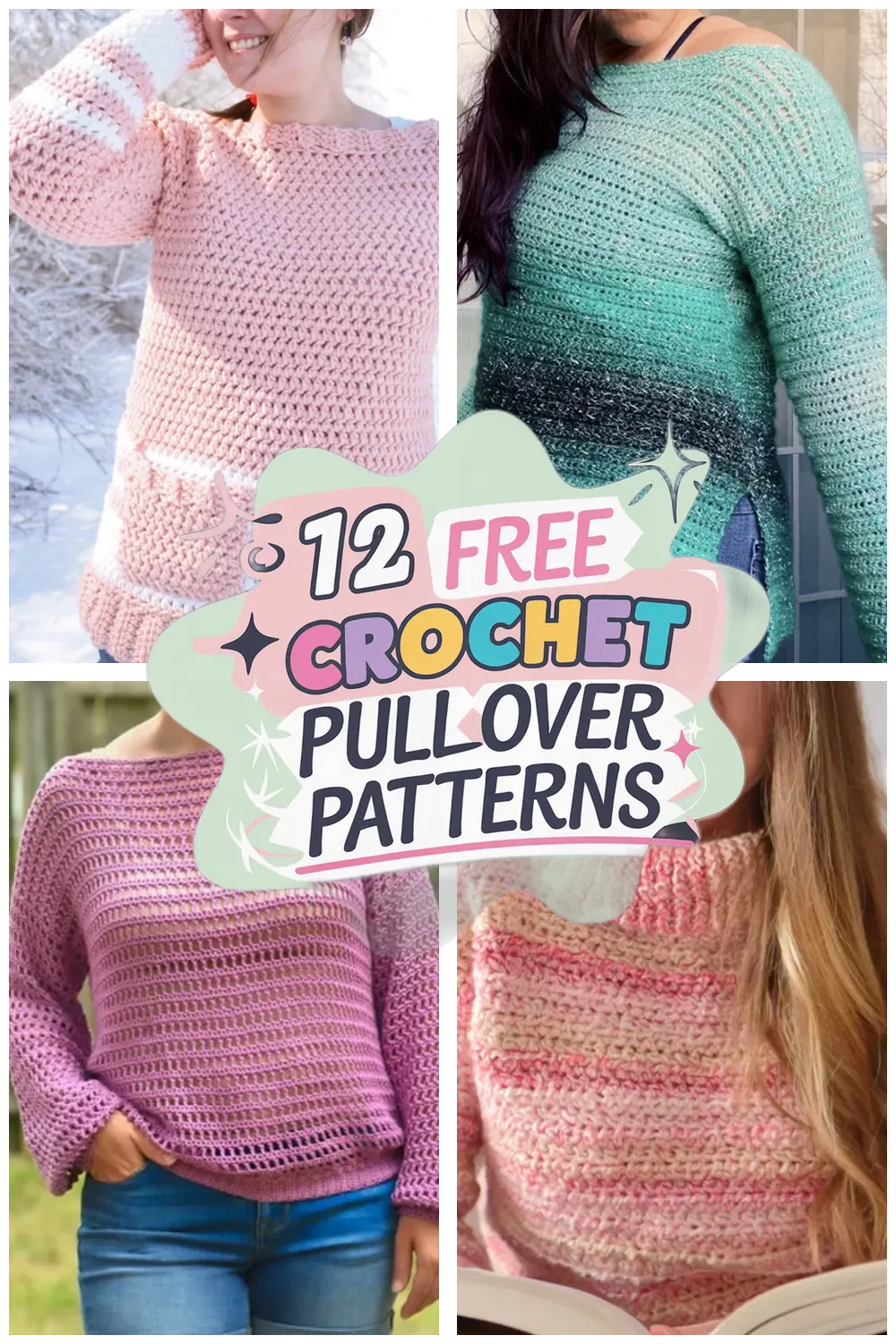 12 Free Crochet Pullover Patterns You’ll Love to Make Today!