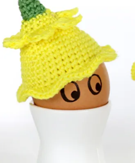 Easter Egg Daffodil Crochet Hats