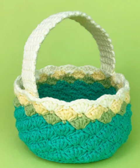 Turquoise Easter Basket Crochet Animals Free Patterns