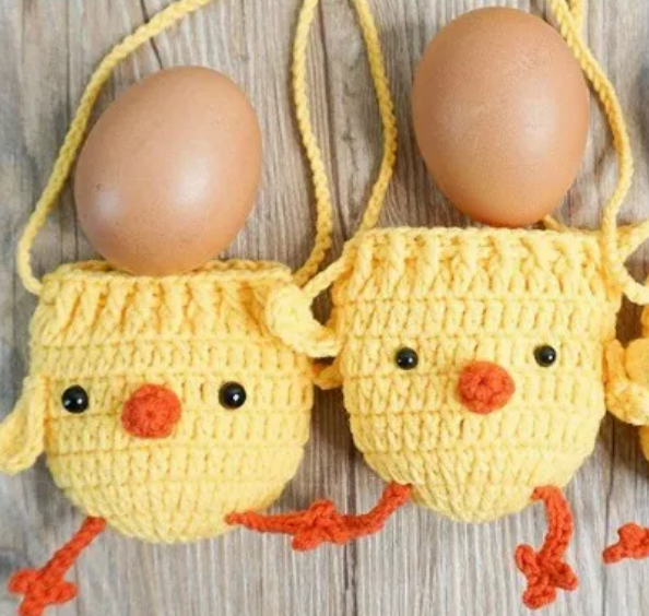 Easter Chick Drawstring Pouch Pattern