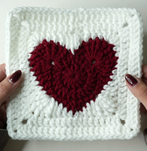 Heart Centered Granny Square Pattern