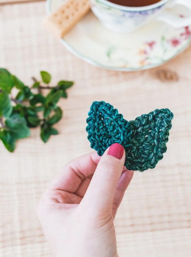 Quick Crochet Mint Leaf Pattern