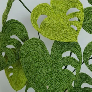 Monstera Leaf Crochet Plant Pattern