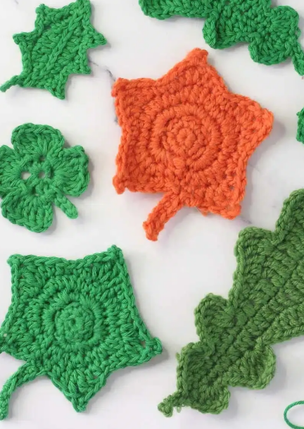 Crochet Leaf  Shamrock Patterns Crochet Pattern