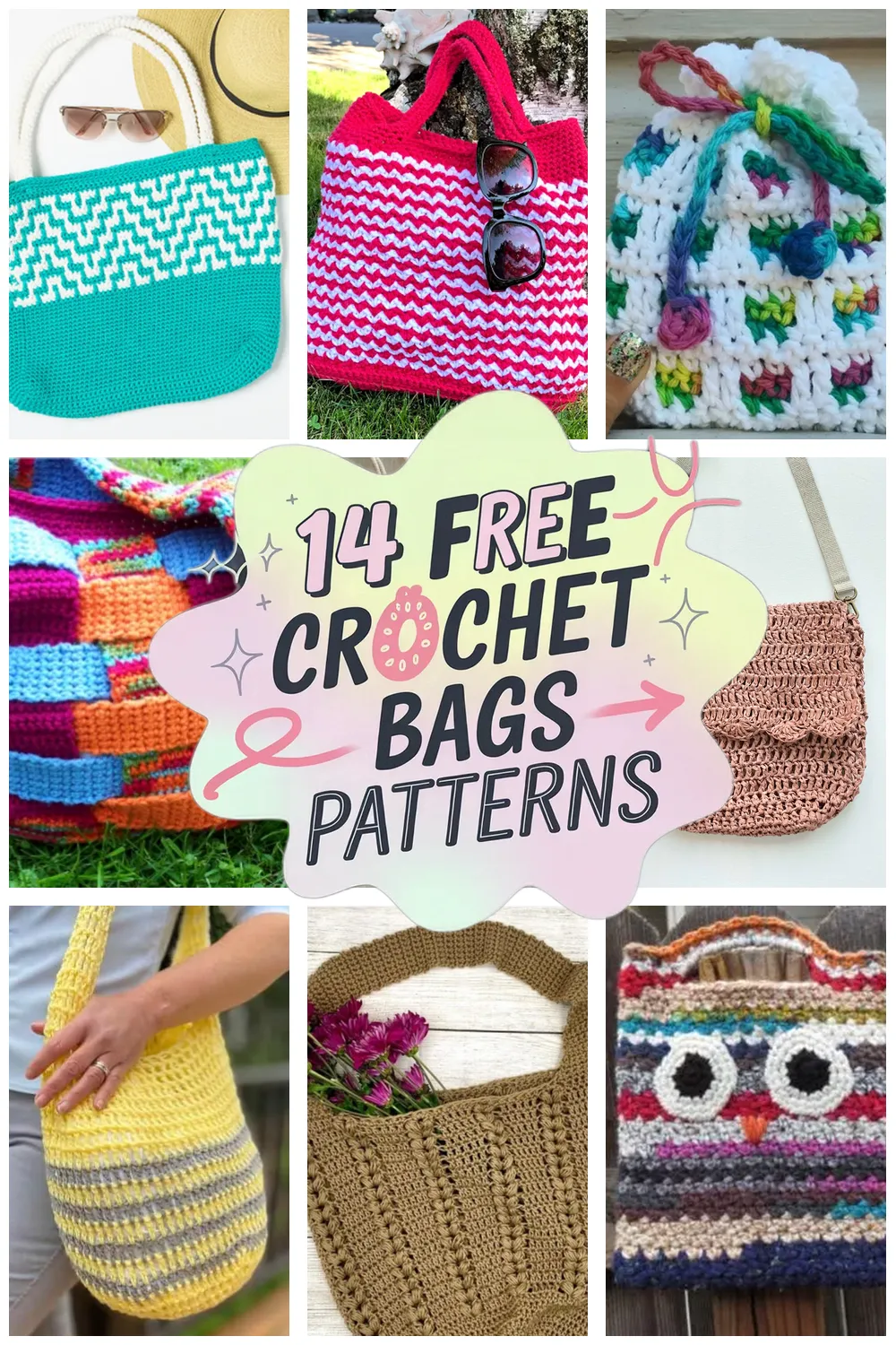 14 14 Free Crochet Bags Patterns