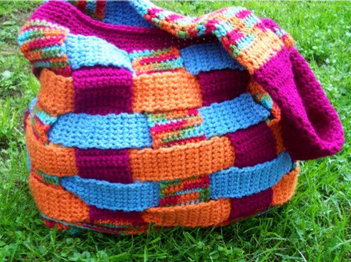 Colorful Patchwork Crochet Bag Pattern