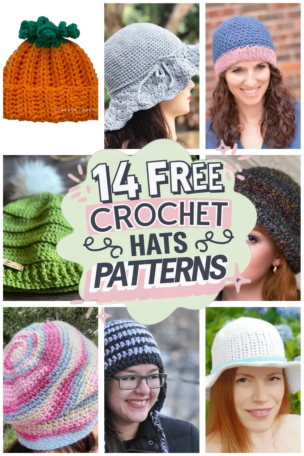 14 Free Crochet Hats Patterns: Stylish Beanie Patterns You