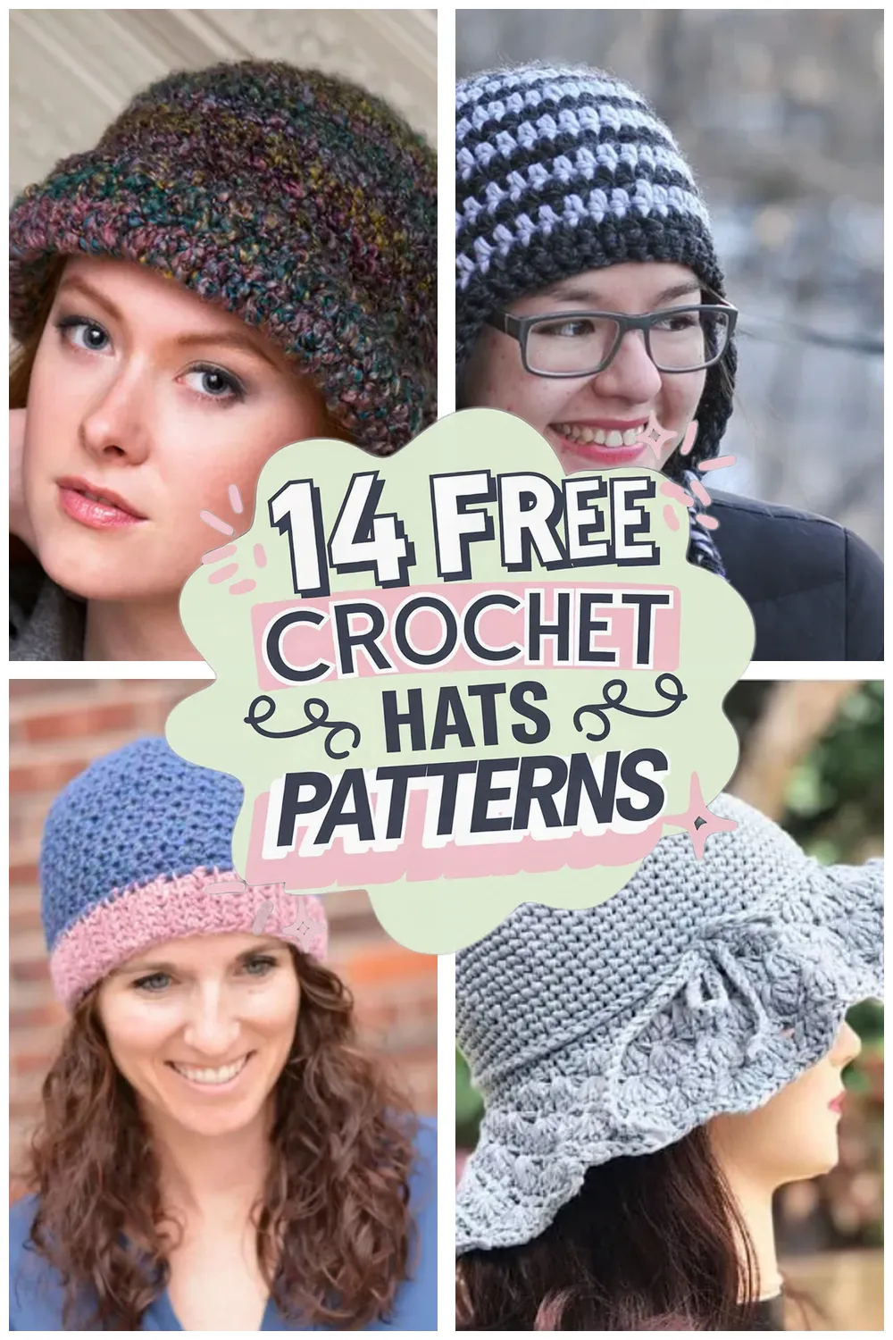 14 Free Crochet Hats Patterns: Stylish Beanie Patterns You