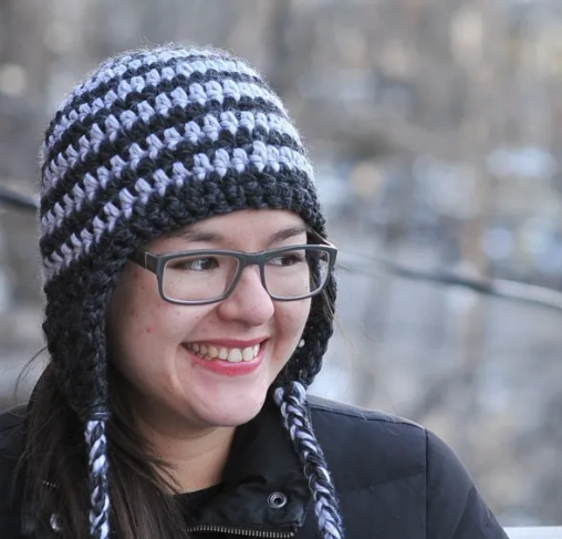 Striped Crochet Earflap Hat Pattern