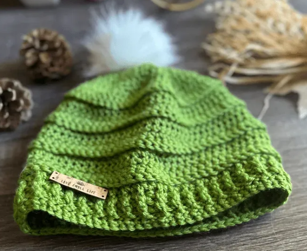 Free Wide Ribbed Crochet Hat Pattern