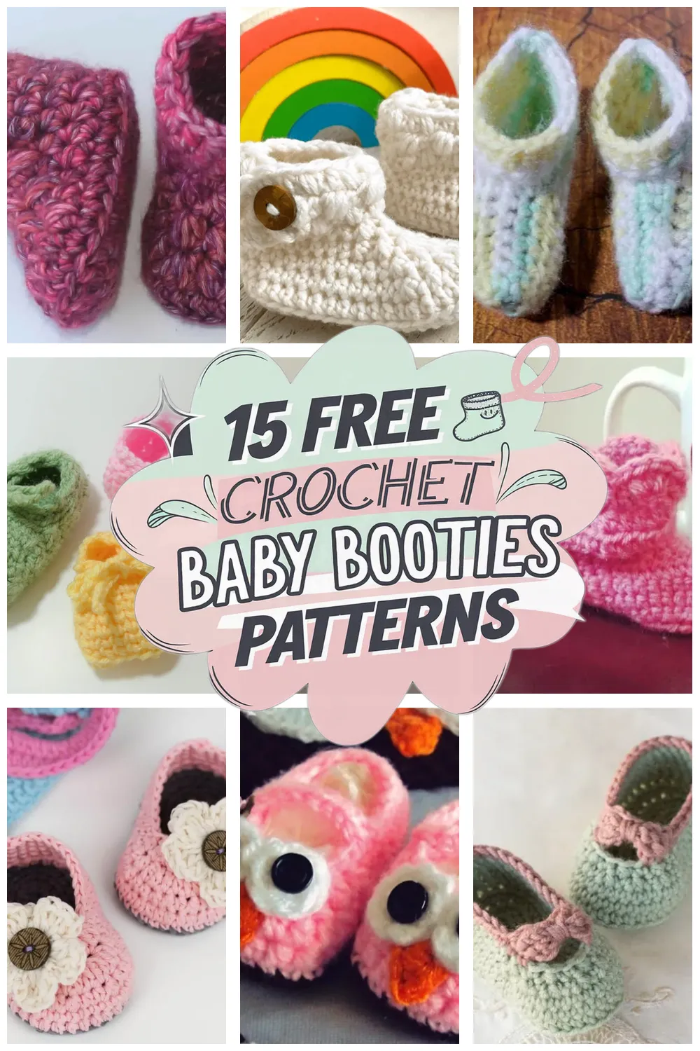 15 Free Crochet Baby Booties Patterns You’ll Love: Easy Crochet Booties for Every Occasion!