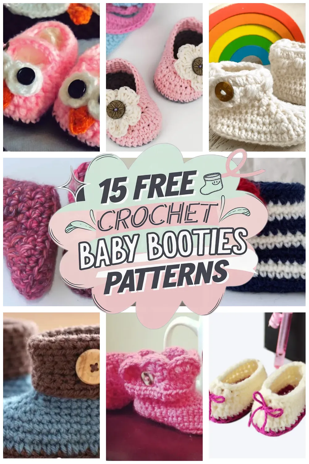 15 Free Crochet Baby Booties Patterns You’ll Love: Easy Crochet Booties for Every Occasion!