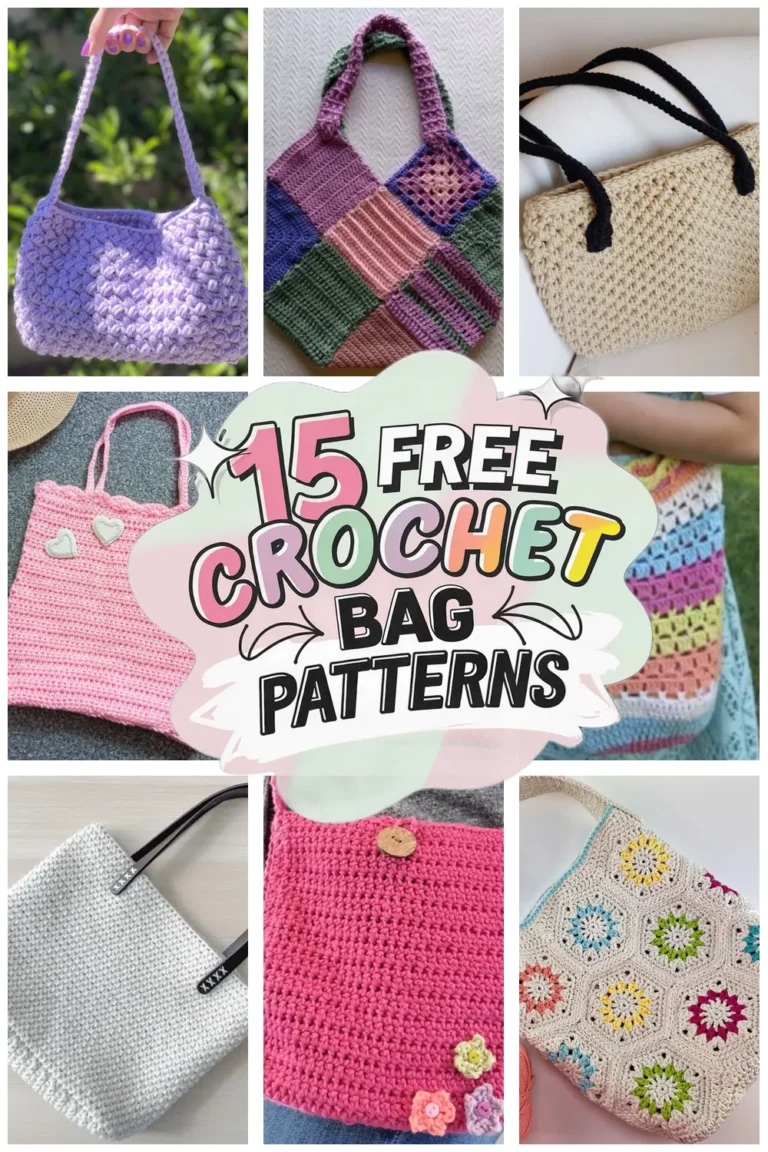 15 Free Crochet Bag Patterns: Stylish Tote Crochet Designs You’ll Love!