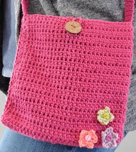 Spring Floral Tote Crochet Pattern