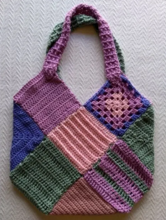 Crochet Patchwork Hobo Bag Pattern