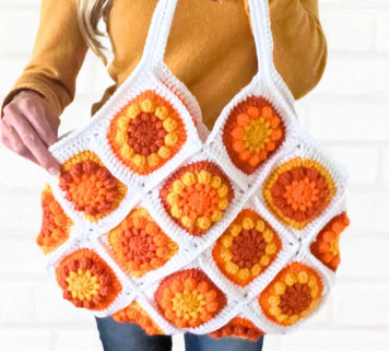 Vibrant Sunflower Crochet Bag Pattern