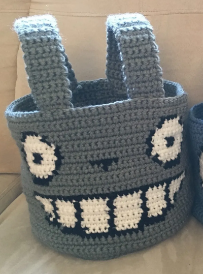 Crochet Totoro Nesting Baskets Pattern