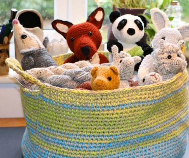 Crochet Animal Basket Pattern Crochet Pattern