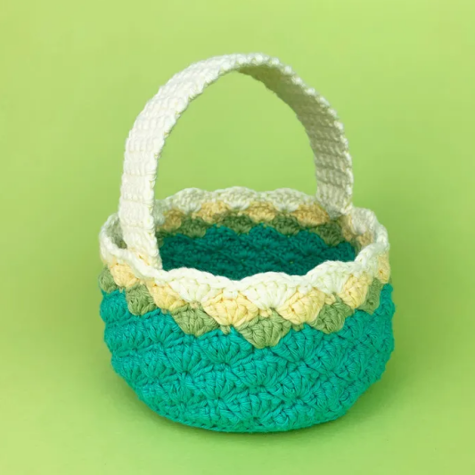 Turquoise Easter Basket Crochet Pattern