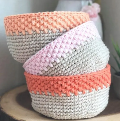 Modern Crochet Storage Basket Pattern