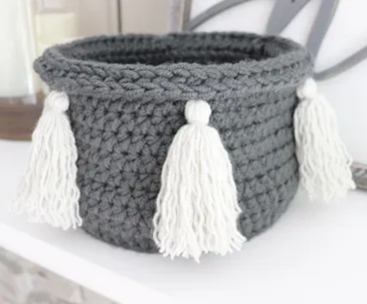 Chunky Boho Crochet Basket Pattern