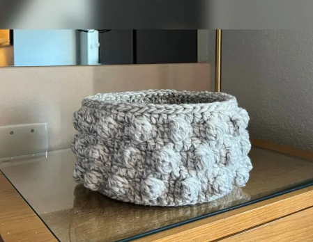 Bobble Basket Crochet Pattern Ultimate Organizer