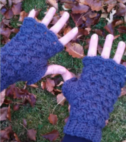 Textured Crochet Mitts Pattern Crochet Pattern