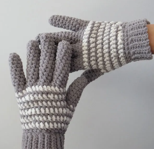 Striped Crochet Gloves Free Pattern Guide