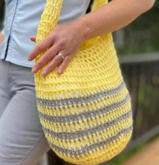 Beginner Friendly Crochet Grocery Bag Pattern