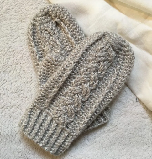 Crochet Mittens Free Pattern Cable Design