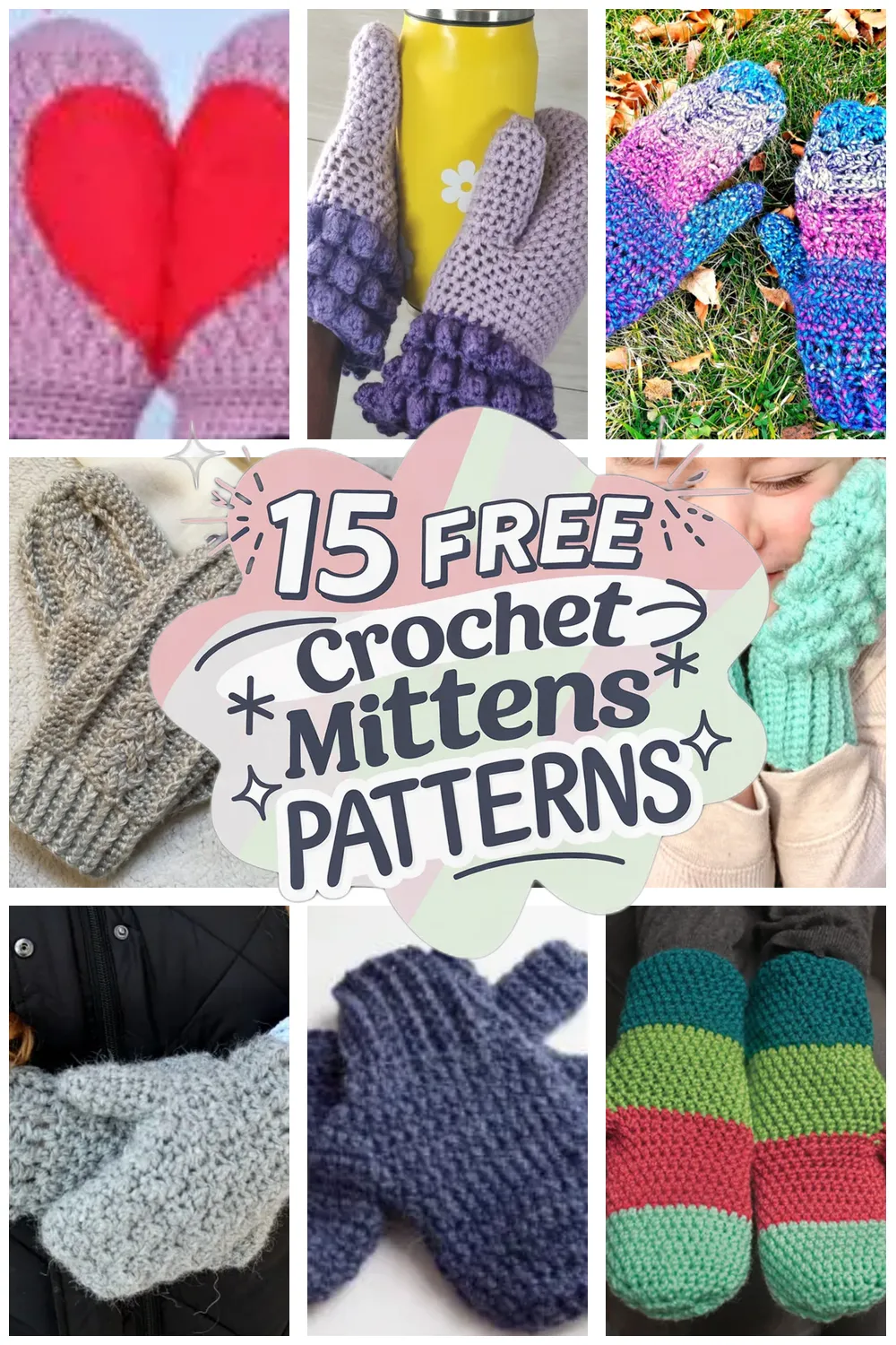 15 Free Crochet Mittens Patterns You’ll Love to Make This Winter!