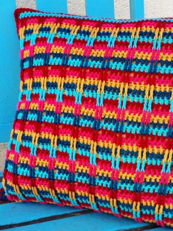 Vibrant Boho Pillow Crochet Pattern