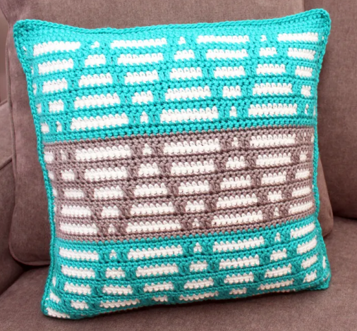 Free Crochet Pillow Patterns Mosaic Triangles