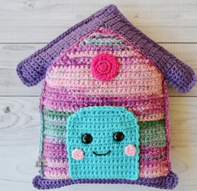 Kawaii Birdhouse Crochet Pattern  Free Download