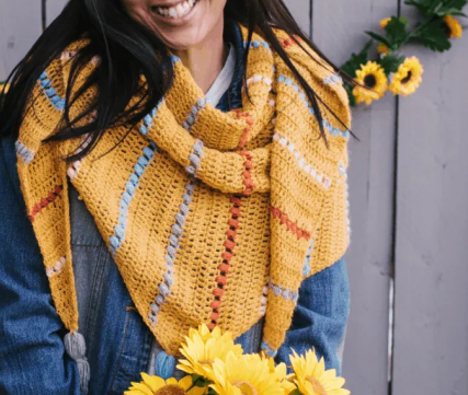 Vibrant Crochet Shawl Wrap Pattern