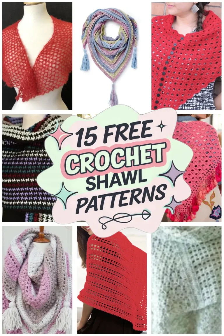 15 Free Crochet Shawl Patterns You’ll Love to Create!