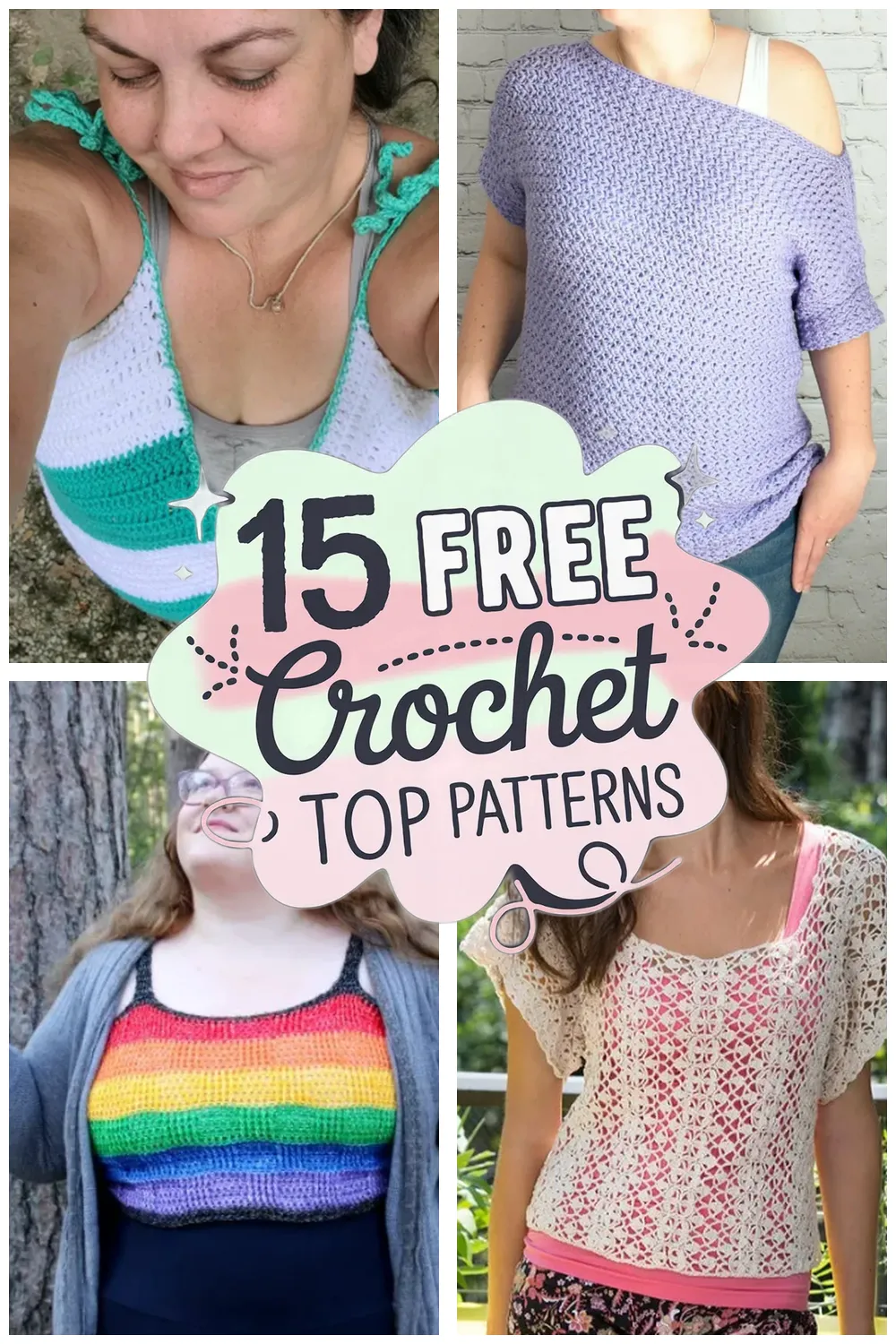 15 Free Crochet Top Patterns: Trendy Crochet Shirt Patterns You