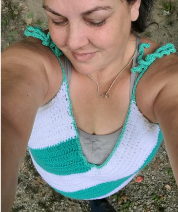 Diagonal Crochet Tank Top Pattern