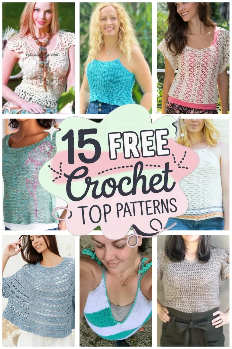 15 Free Crochet Top Patterns: Trendy Crochet Shirt Patterns You’ll Love!