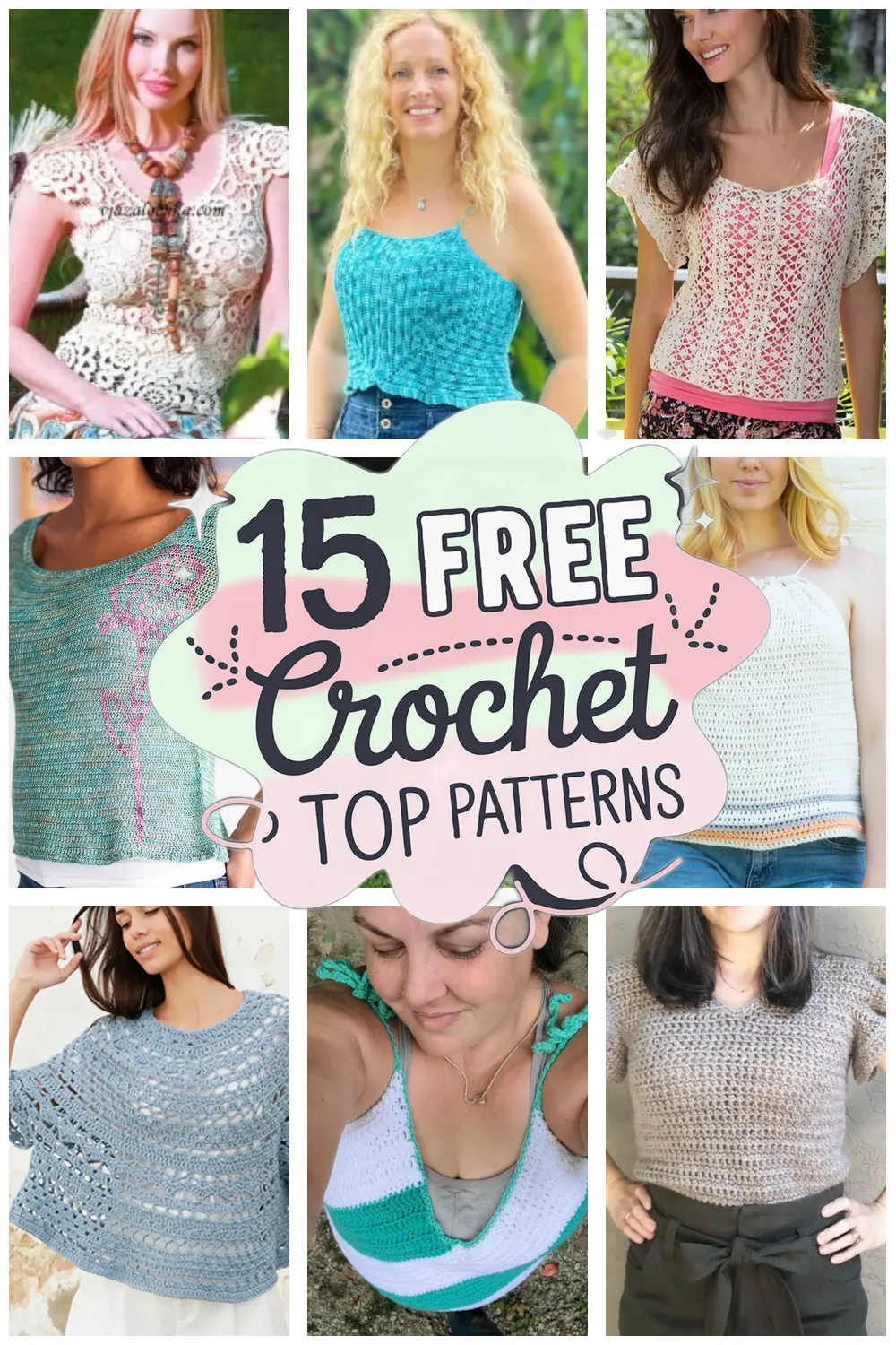 15 Free Crochet Top Patterns: Trendy Crochet Shirt Patterns You